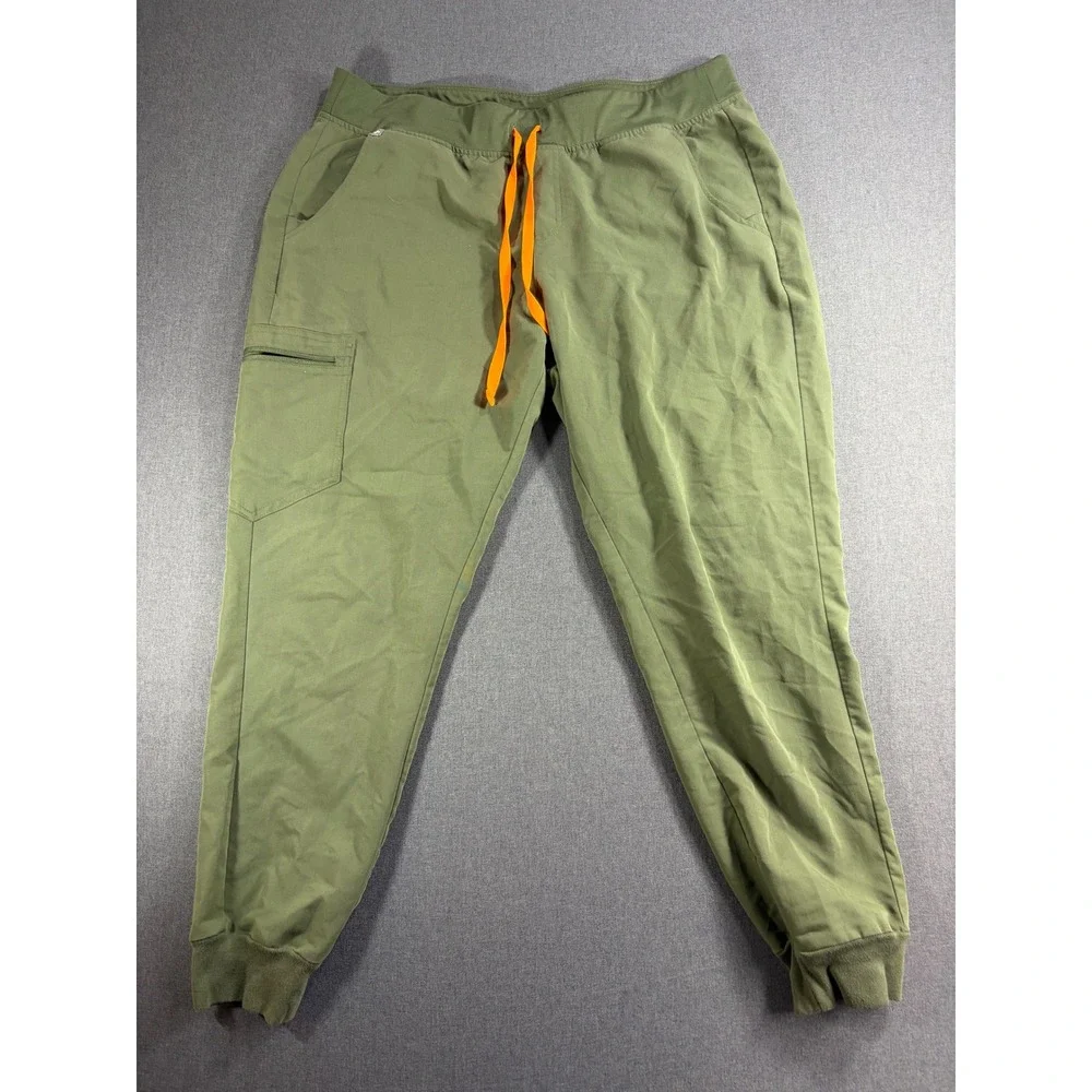 Figs Zamora Jogger Scrub Pants Mens XL Olive Green Technical W18SW2005